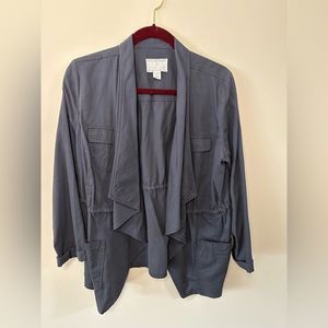 Caslon Drape Front Utility Jacket